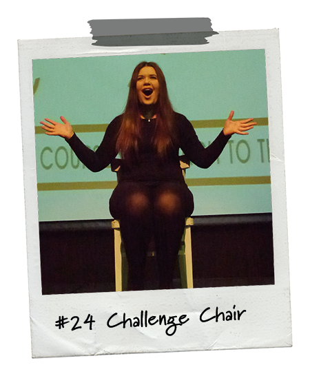 Drama Menu activity Challenge Chair