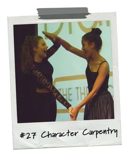 Drama Menu activity Character Carpentry